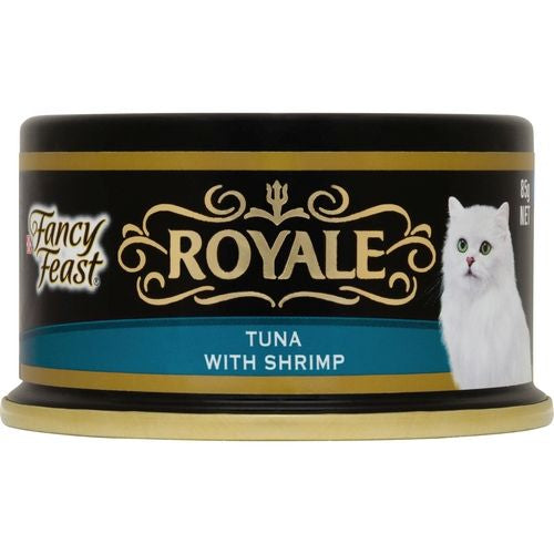 Fancy Feast ROYALE Yellow Fin Tuna with Whole Shrimp 85g (24)