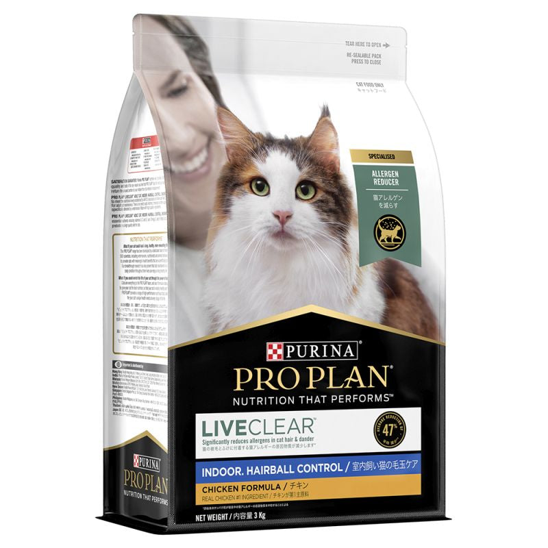PRO PLAN Cat Adult Live Clear Indoor 3kg
