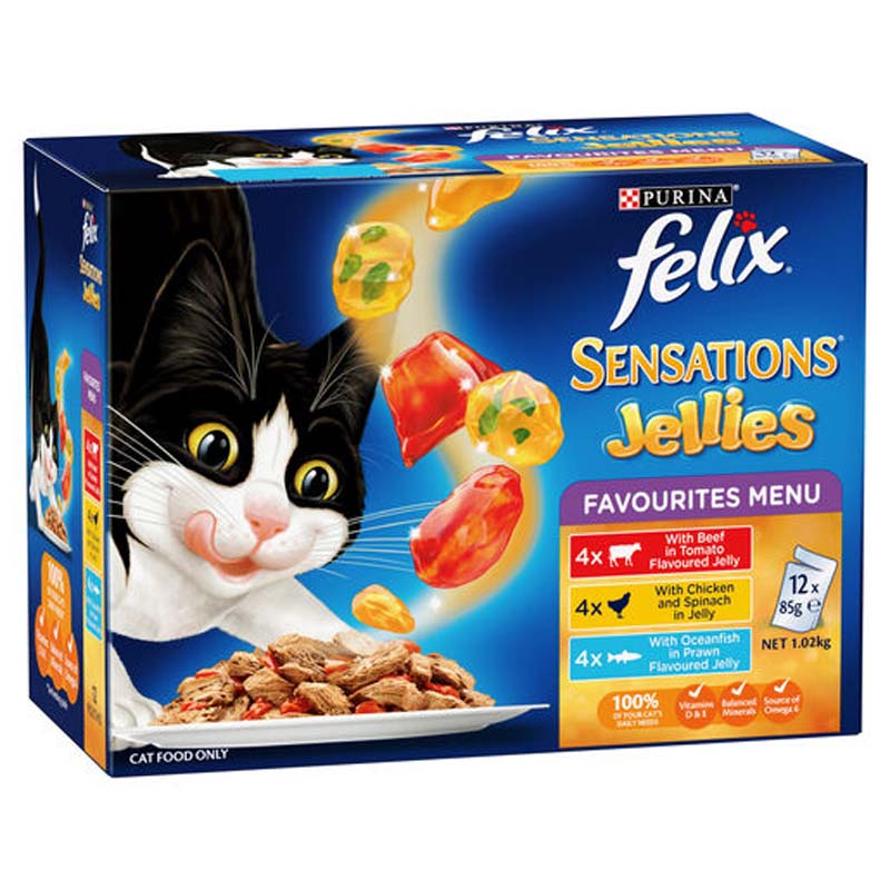 FELIX AGAIL Jellies Favourites Menu 12 x 85g