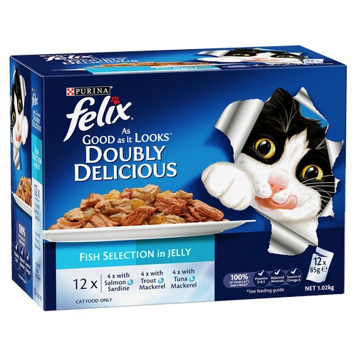 FELIX AGAIL GiJ Doubly Delicious Fish Selection 12x85g