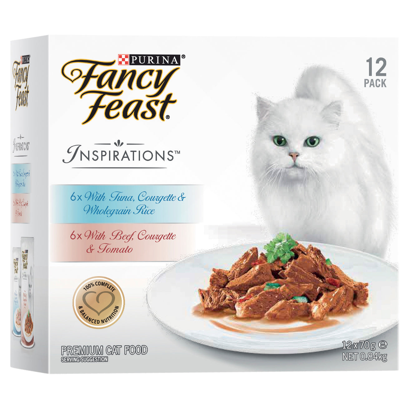 Fancy Feast Inspirations Salmon & Tuna Mixed Pack 12 x 70g
