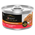 PRO PLAN CAT Complete Essentials Savory Beef w Carrots in Gravy 85g (24) (124780