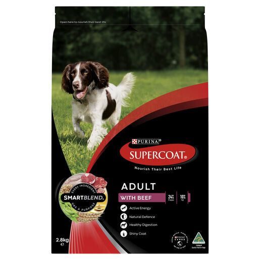 SUPERCOAT Dog Adult Beef 2.8kg