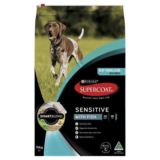 SUPERCOAT Dog Adult Sensitive Fish 15kg