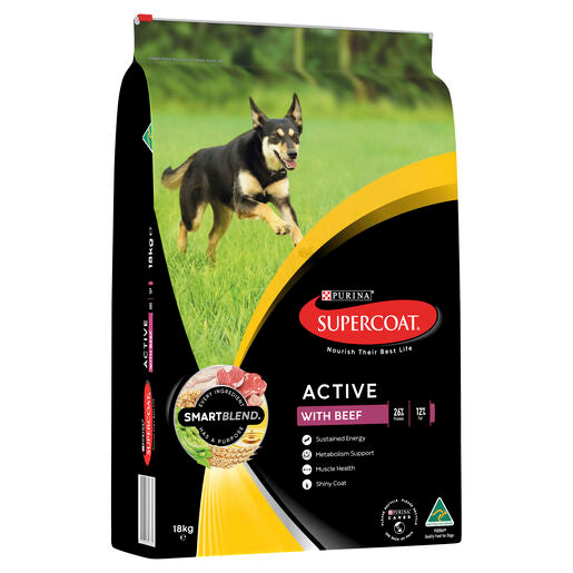 SUPERCOAT Dog ACTIVE BEEF 18kg
