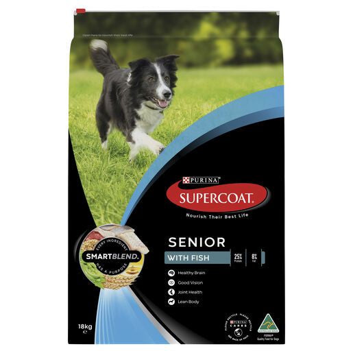 SUPERCOAT Dog Adult Senior Fish 18kg