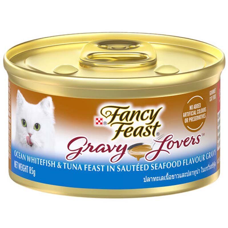 FANCY FEAST Gravy Lovers Ocean Whitefish & Tuna 85g (24)