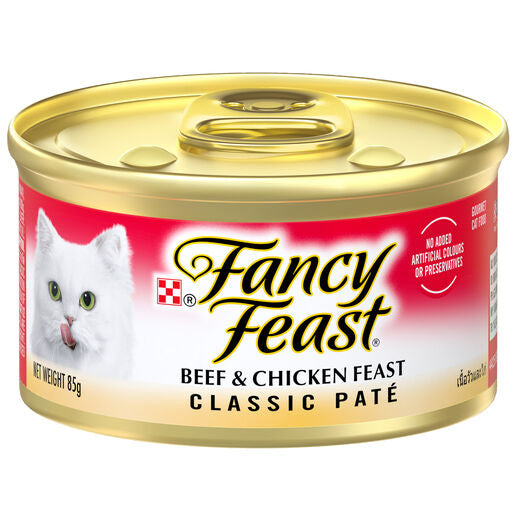 FANCY FEAST Classic Pate Beef & Chicken 85g (24)