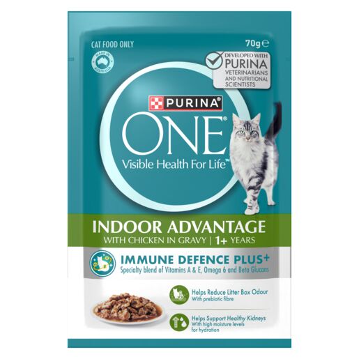PURINA ONE Wet ADULT Cat Indoor Chicken 70g (12)