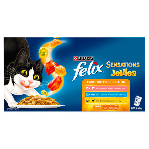 FELIX SENSATIONS Jellies Favourites Selection Carton 36x85g