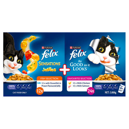 FELIX AGAIL GiJ Favourites Selection Carton 36x85g