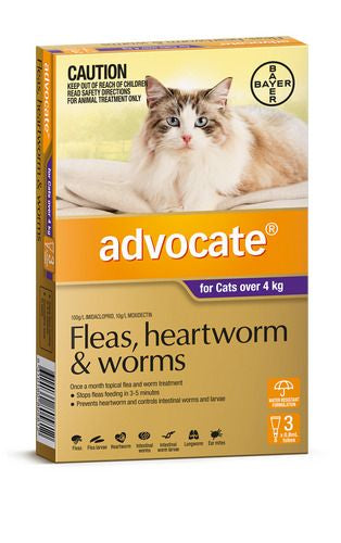 Advocate Cat Large Purple 3's (over 4kg)