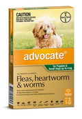 Advocate Dog Small Green 3's (puppies & dogs up to 4kg)