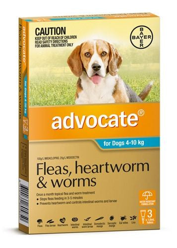 Advocate Dog Medium Aqua 3's (4-10kg)
