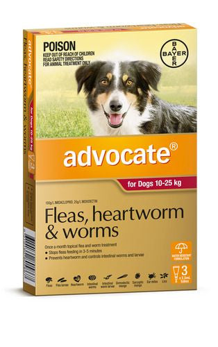 Advocate Dog Large Red 3's (10-25kg)
