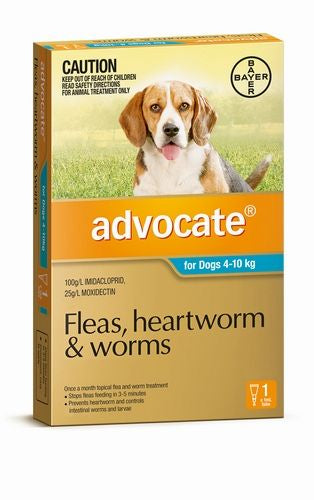 Advocate Single Medium Dog 4-10kg (Aqua)