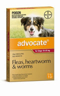 Advocate Single Large Dog 10-25kg (Red)