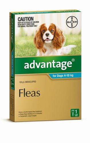 Advantage Single Medium Dog Aqua (4-10kg)