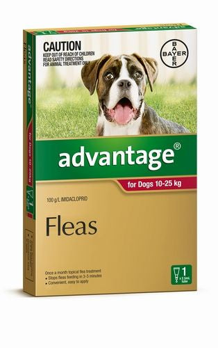 Advantage Single Large Dog Red (10-25kg)