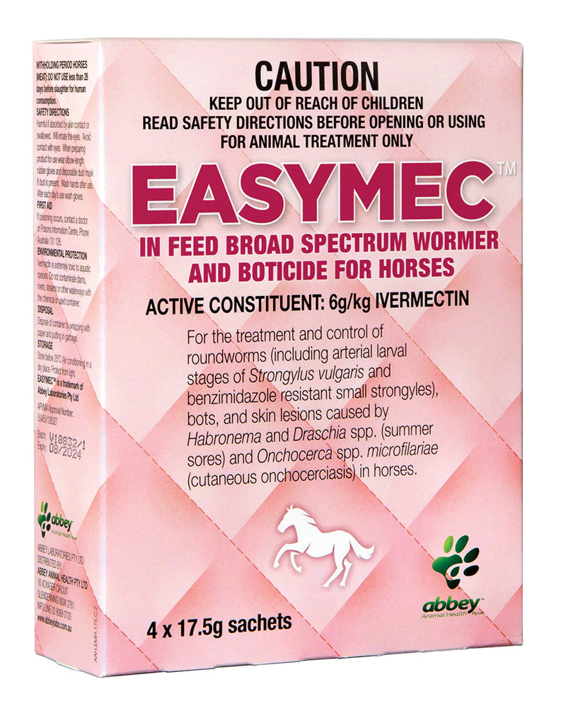 Abbey Health EASYMEC In Feed Broad Spectrum Wormer (4x17.5g)