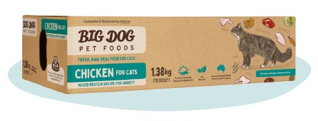 BIG DOG BARF Frozen CAT Chicken 1.38kg (ctn/8)