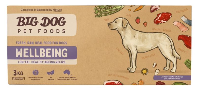 BIG DOG BARF Frozen Wellbeing 3kg (4/ctn)