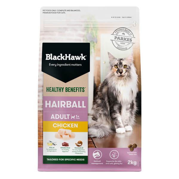 Black Hawk CAT Healthy Benefits Hairball Chicken 2kg