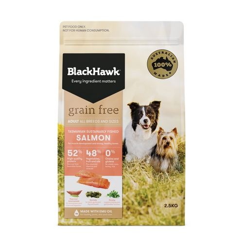 Black Hawk Grain Free Adult Dog Salmon 2.5kg