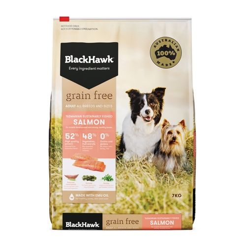Black Hawk Grain Free Adult Dog Salmon 7kg