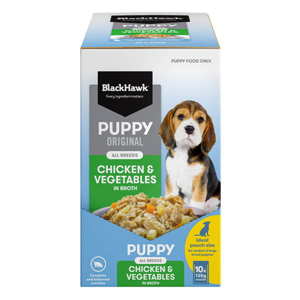 Black Hawk Puppy Original Chicken & Vegetables 130g (10)