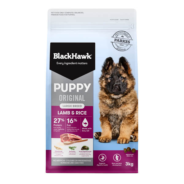 Black Hawk Puppy Large Breed Original Lamb and Rice 10kg