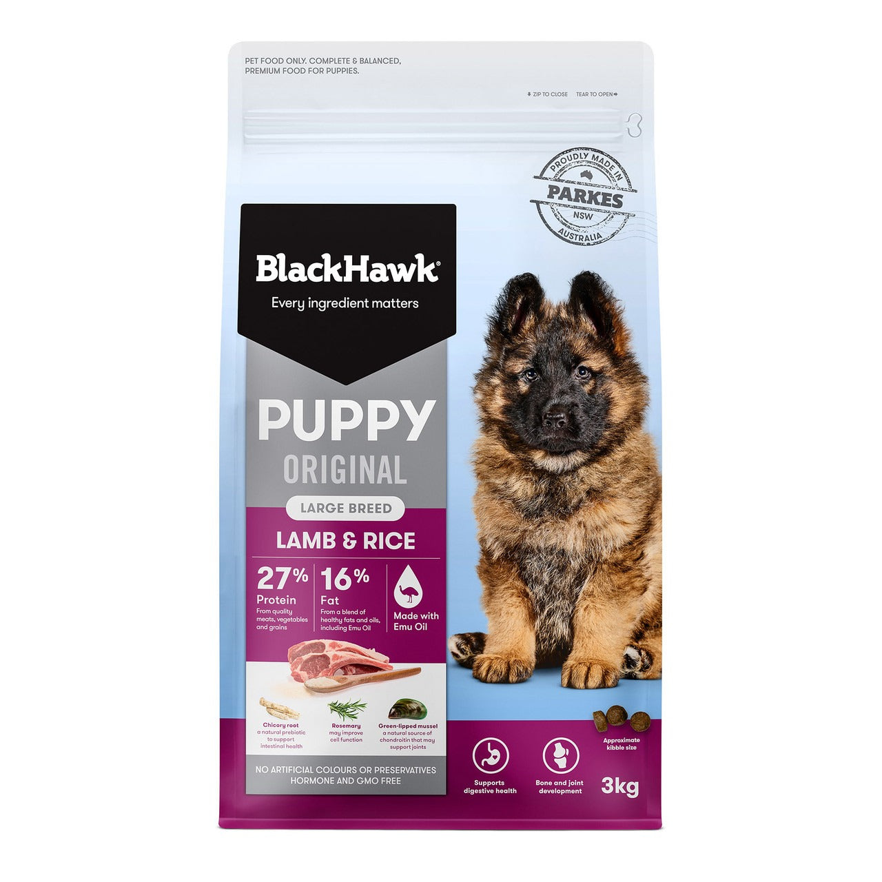 Black Hawk Puppy Large Breed Original Lamb and Rice 3kg