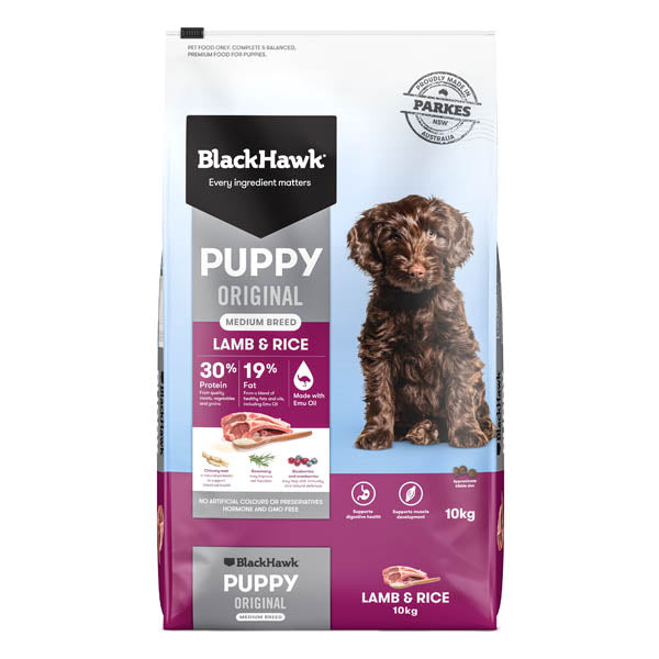 Black Hawk Puppy Medium Breed Original Lamb and Rice 10kg