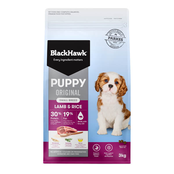 Black Hawk Puppy Small Breeds Original Lamb and Rice 10kg