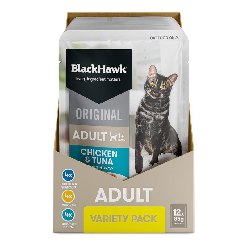 Black Hawk CAT Variety Pack In Gravy 12 x 85g