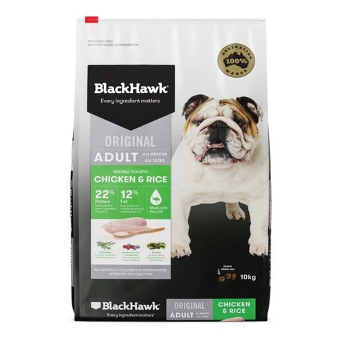 Black Hawk Dog Chicken & Rice Holistic Adult 10kg