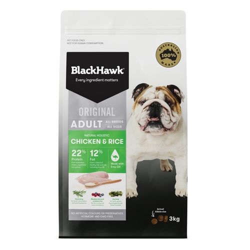 Black Hawk Dog Chicken & Rice Holistic Adult 3kg