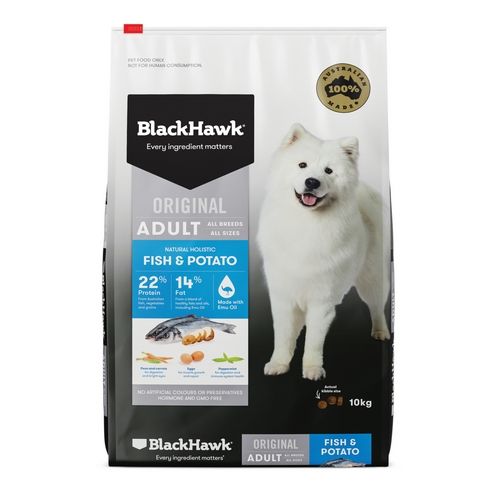 Black Hawk Dog Fish & Potato Holistic Adult 10kg