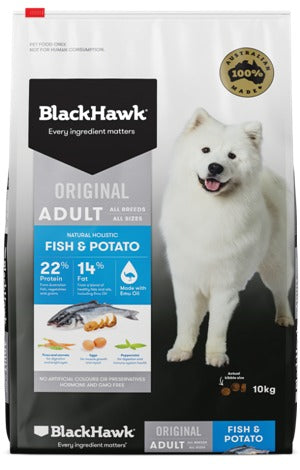 Black Hawk Dog Fish & Potato Holistic Adult 20kg