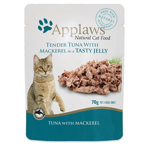 APPLAWS CAT Jelly Pouch - Tuna & Mackerel 70g (16)