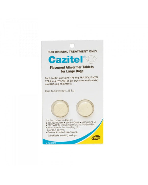 Cazitel 2's (35kg/tab)