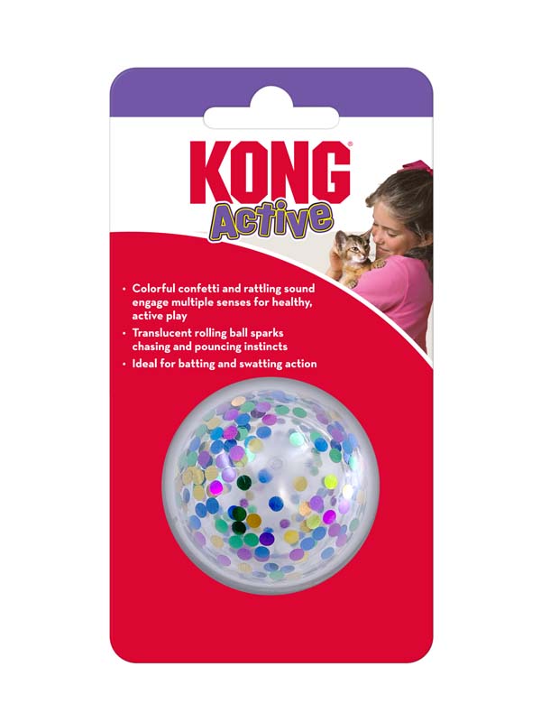KONG CAT Active Confetti Ball