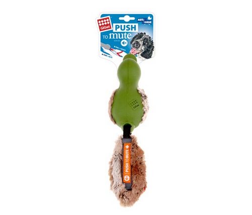 GIGWI Duck with Plush Tail Green 6213