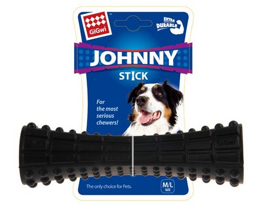 GIGWI Johny Stick Extra Durable Rubber Black 6187