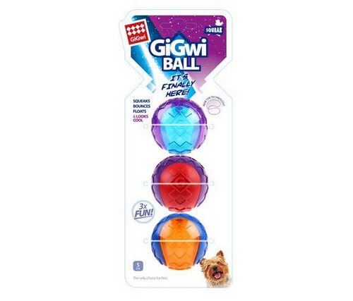 GIGWI Ball Small 3 Pack 6409