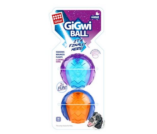 GIGWI Ball Medium 2 Pack 6410
