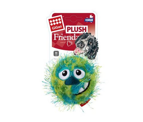 GIGWI Crazy Ball with Squeaker Green/Blue Med 6201