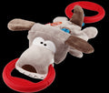 GIGWI Iron Grip Plush TPR Tug Dog 8113