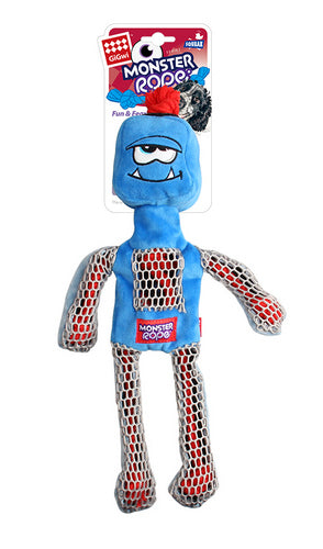 GIGWI Monster Rope Squeaker Blue Medium/Large 8019