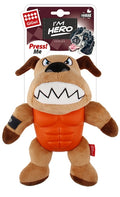 GIGWI Im Hero Armour Dog Plush with Squeak 8092